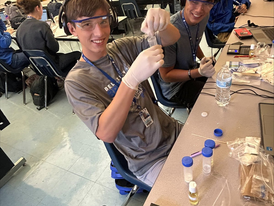 Students working through a Biology for Majors - Student Kit experiment