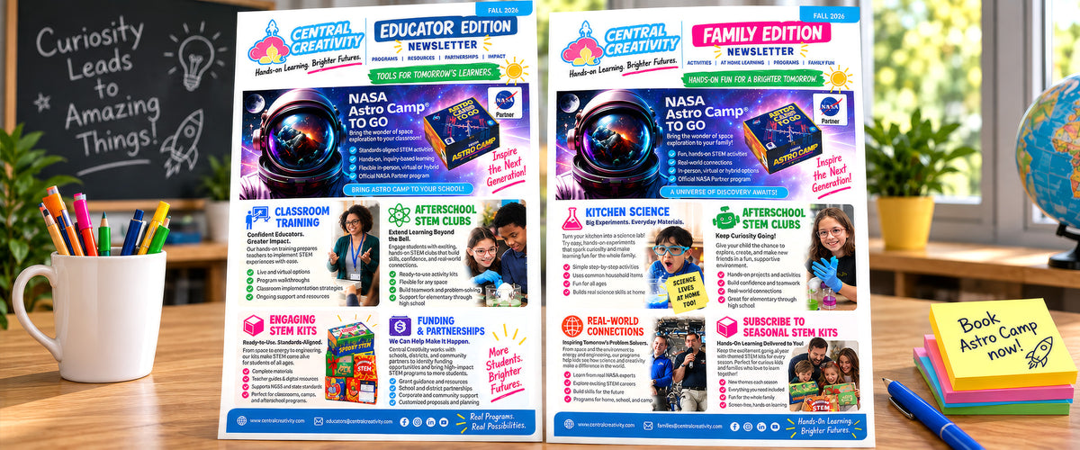 The Central Creativity newsletters.