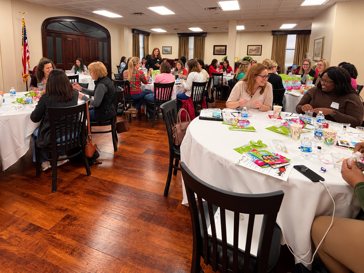 Teachers building at a Central Creativity professional development session