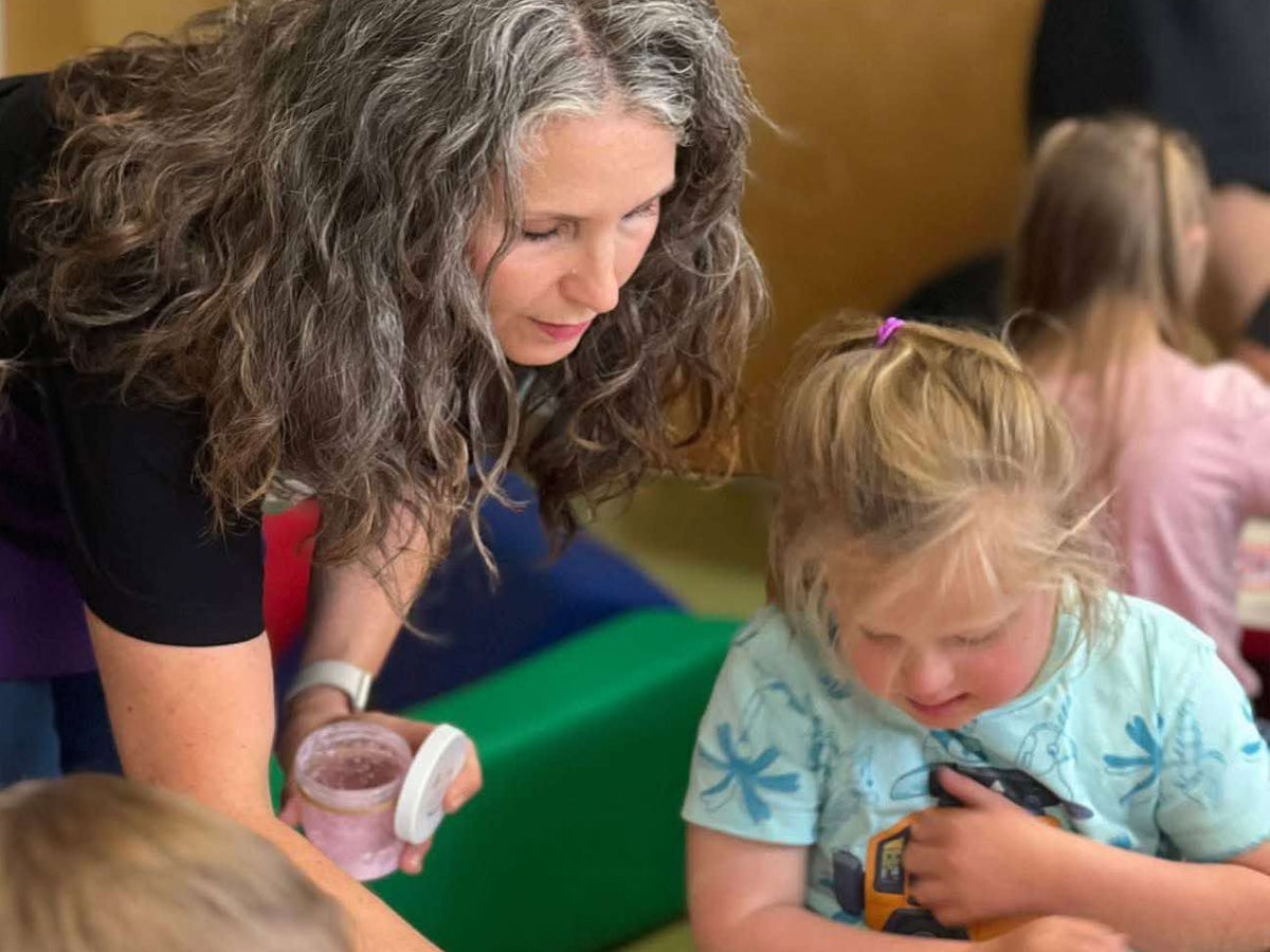 A Central Creativity instructor teaching a class during the school day