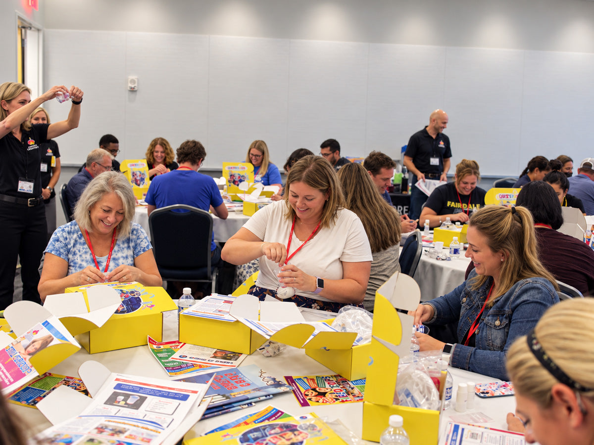 Teachers building at a Central Creativity professional development session